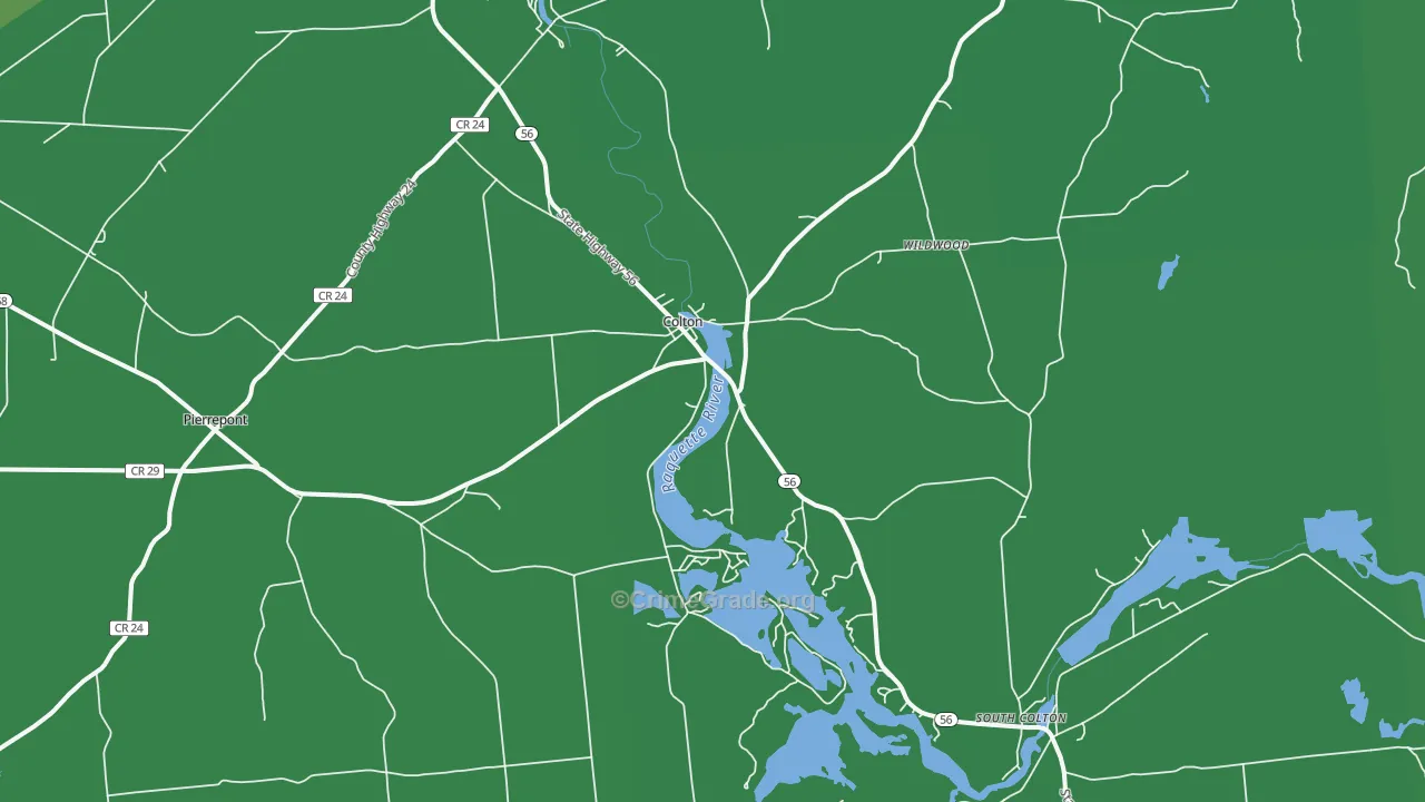 13625, NY Map of Vehicle Theft Rates