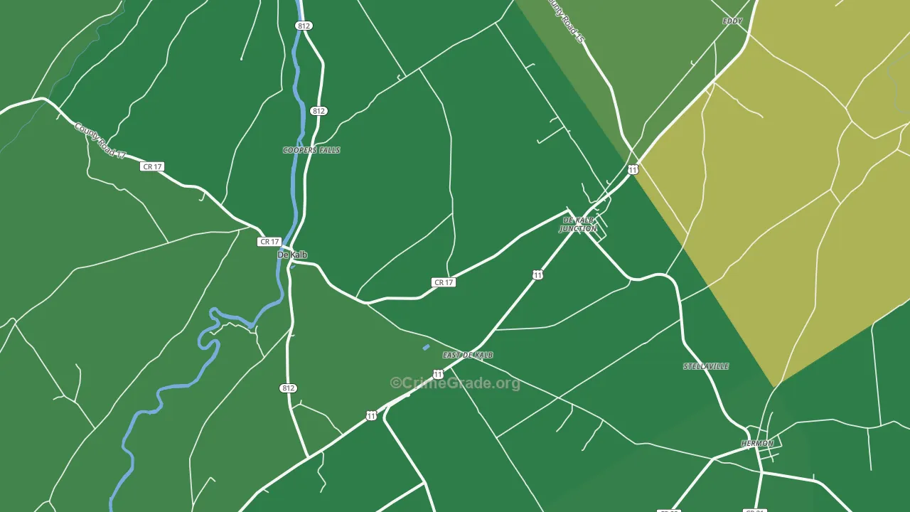 13630, NY Map of Vehicle Theft Rates