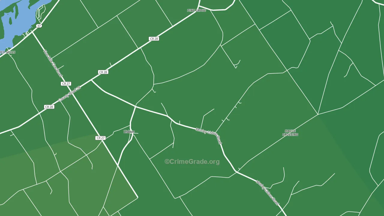 13658, NY Map of Vehicle Theft Rates