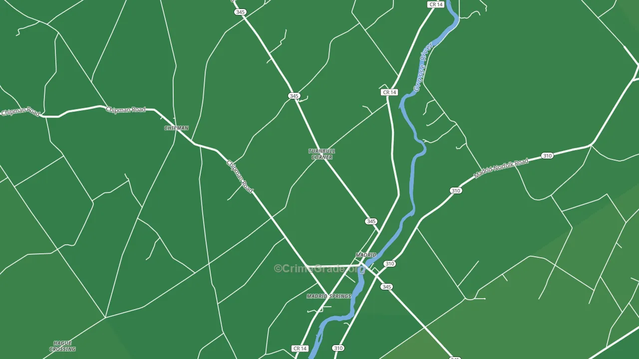 13660, NY Map of Vehicle Theft Rates