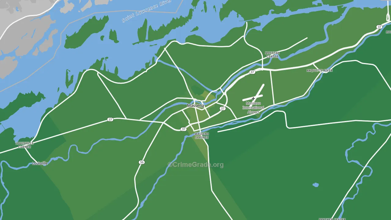 13662, NY Map of Vehicle Theft Rates