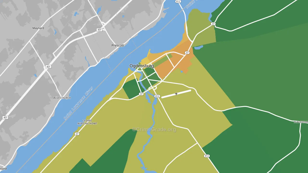 13669, NY Map of Vehicle Theft Rates