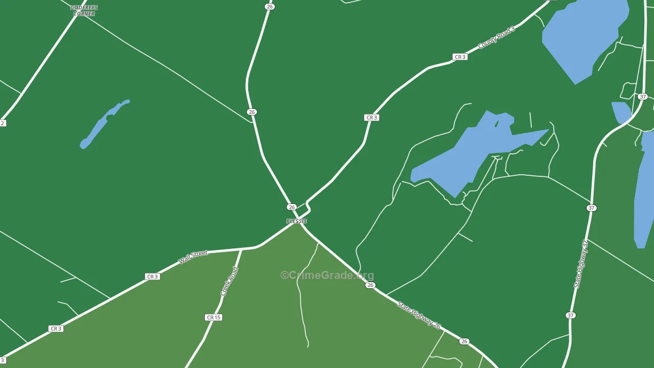 13675, NY Map of Vehicle Theft Rates
