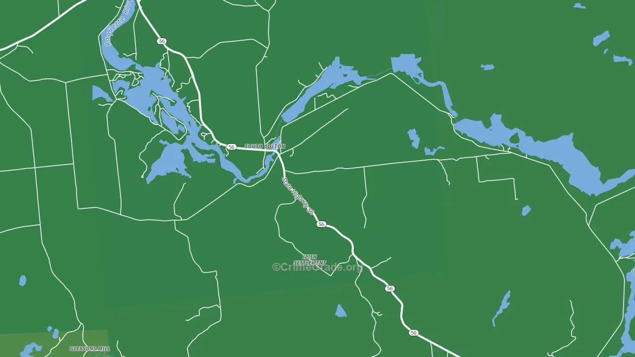 13687, NY Map of Vehicle Theft Rates