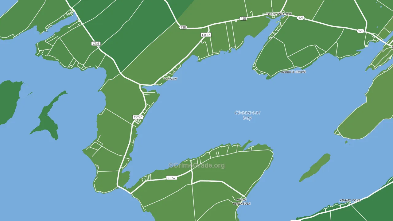 13693, NY Map of Vehicle Theft Rates