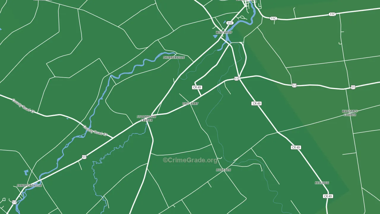 13697, NY Map of Vehicle Theft Rates