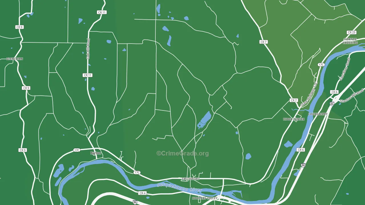 13734, NY Map of Vehicle Theft Rates