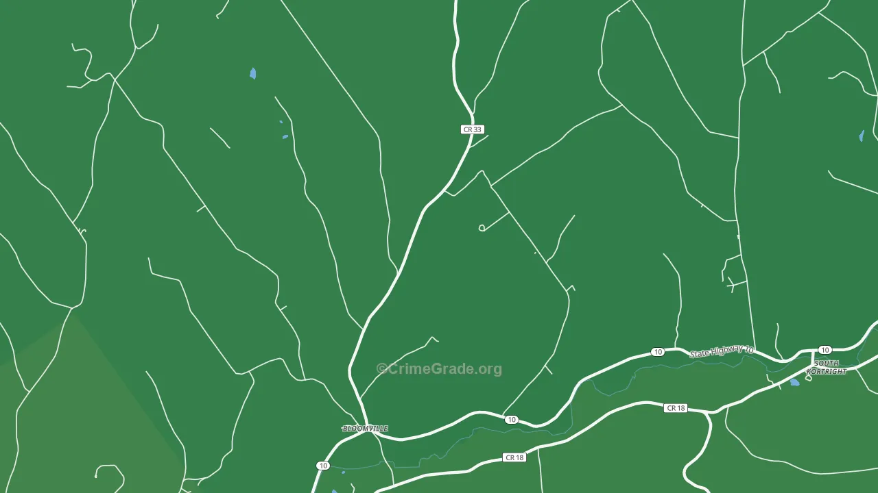 13739, NY Map of Vehicle Theft Rates