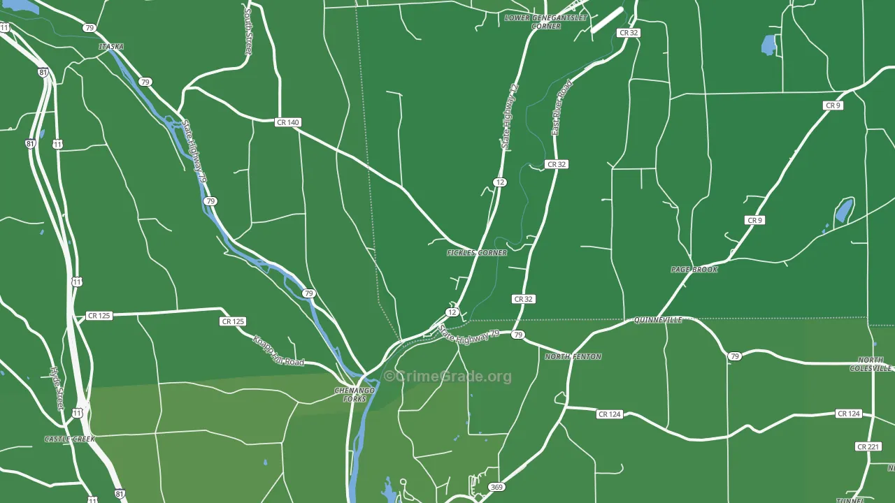 13746, NY Map of Vehicle Theft Rates