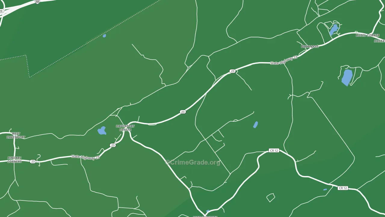 13751, NY Map of Vehicle Theft Rates