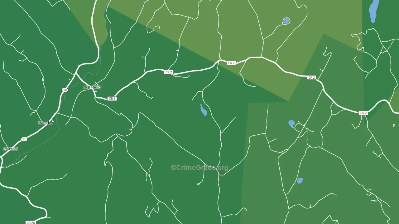 13752, NY Map of Vehicle Theft Rates