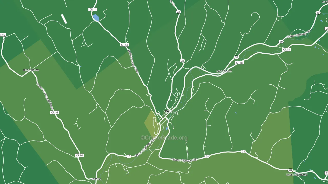 13753, NY Map of Vehicle Theft Rates