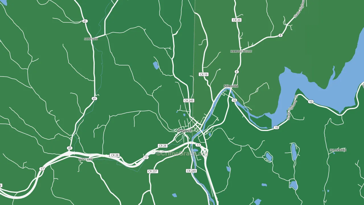 13754, NY Map of Vehicle Theft Rates
