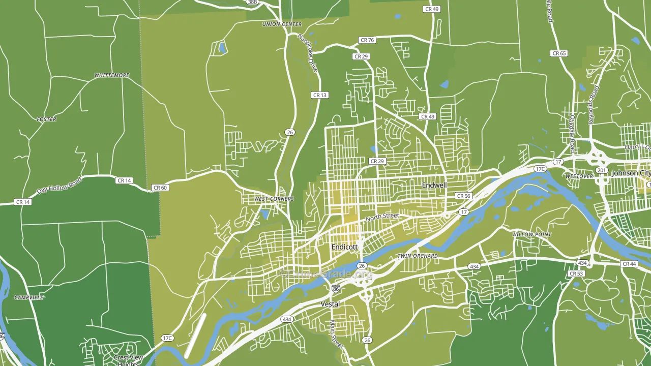 13760, NY Map of Vehicle Theft Rates