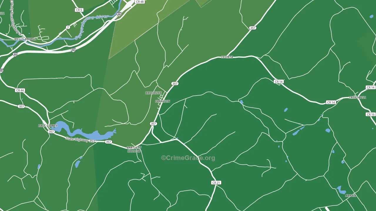 13775, NY Map of Vehicle Theft Rates