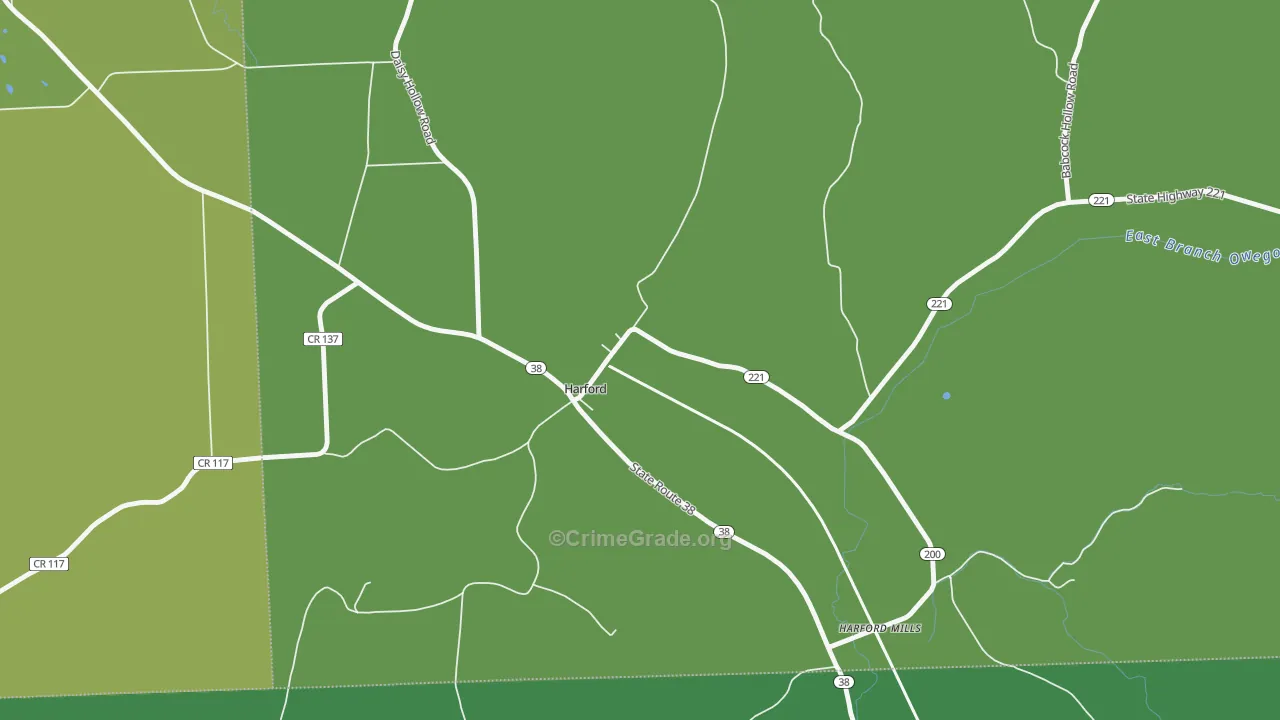 13784, NY Map of Vehicle Theft Rates