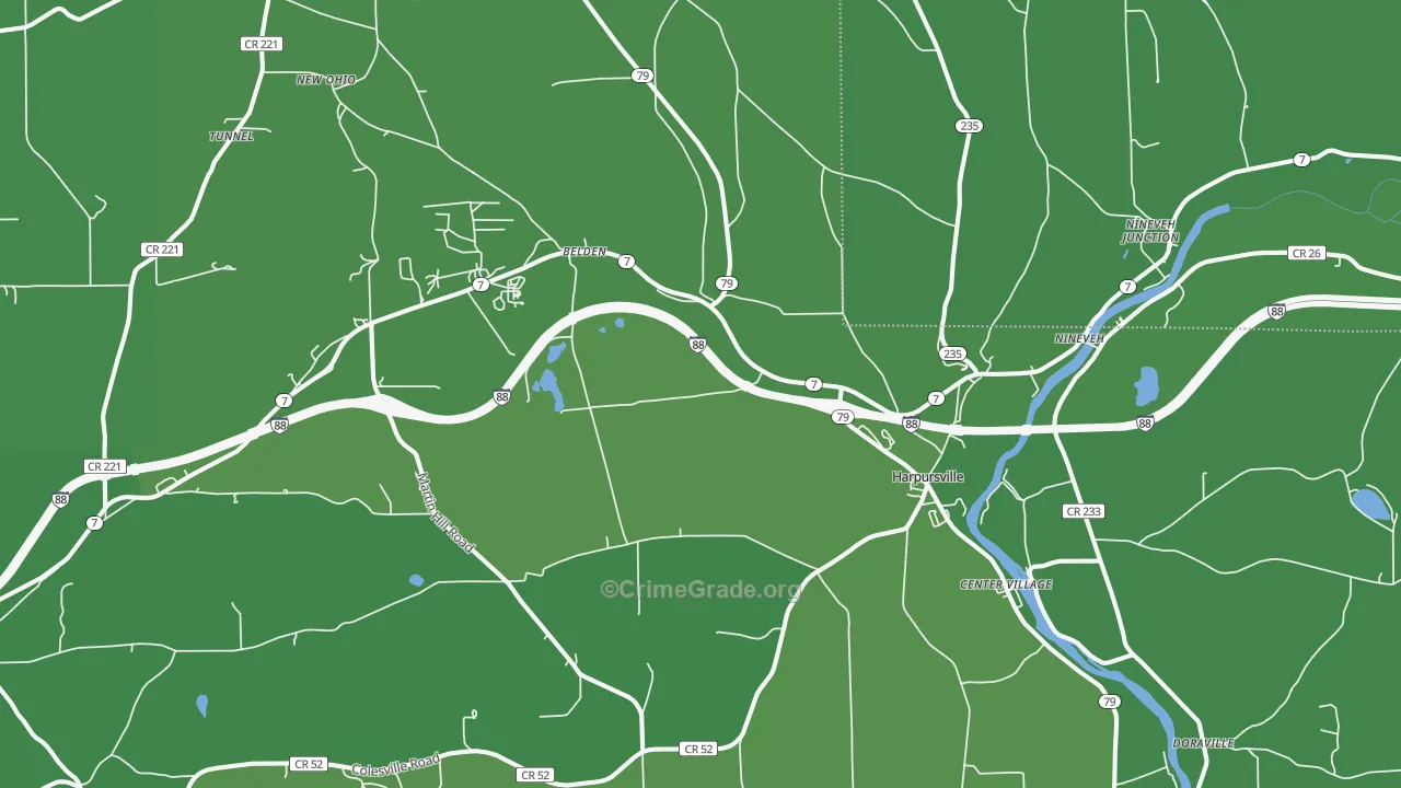 13787, NY Map of Vehicle Theft Rates
