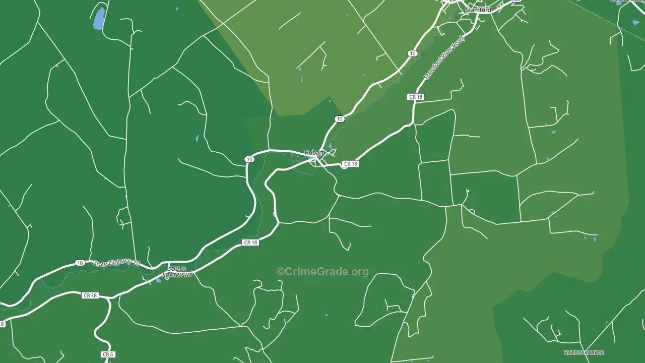 13788, NY Map of Vehicle Theft Rates