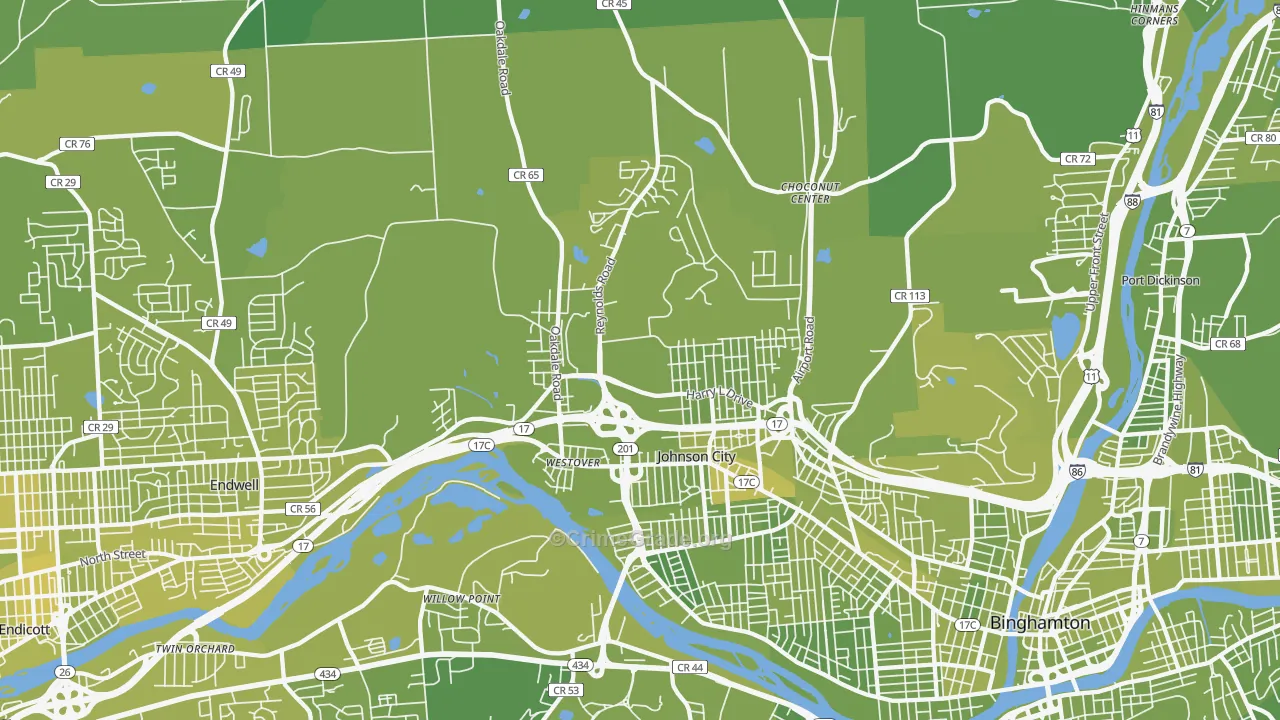 13790, NY Map of Vehicle Theft Rates