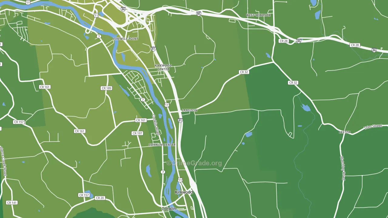 13795, NY Map of Vehicle Theft Rates