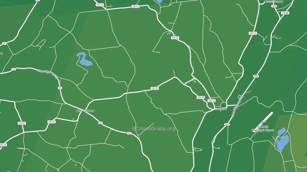 13796, NY Map of Vehicle Theft Rates