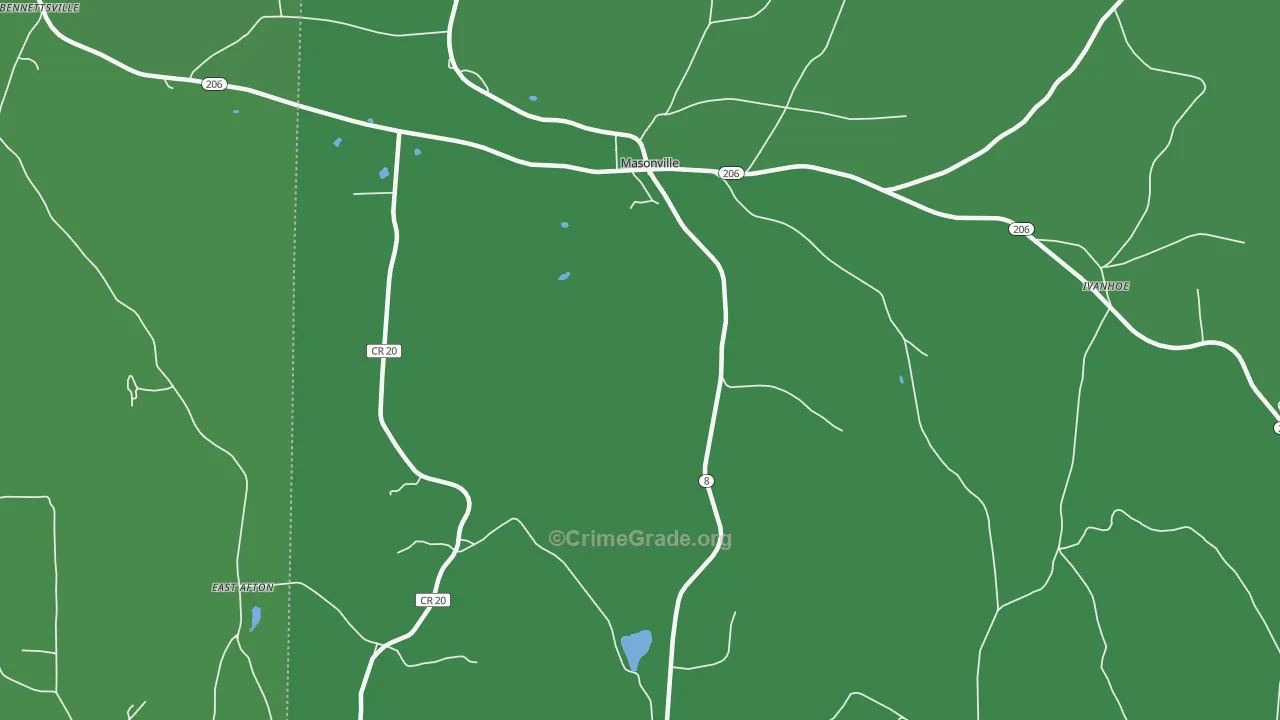 13804, NY Map of Vehicle Theft Rates