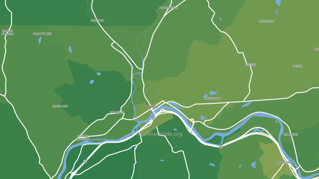 13827, NY Map of Vehicle Theft Rates