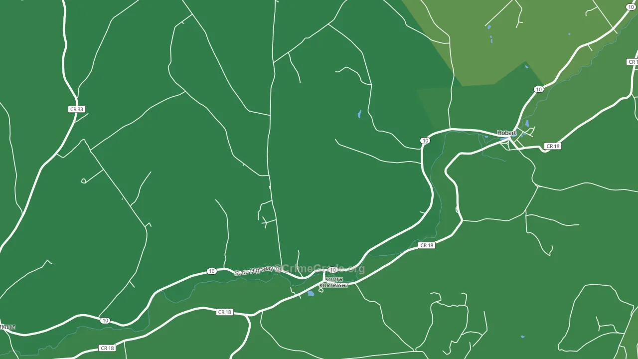 13842, NY Map of Vehicle Theft Rates