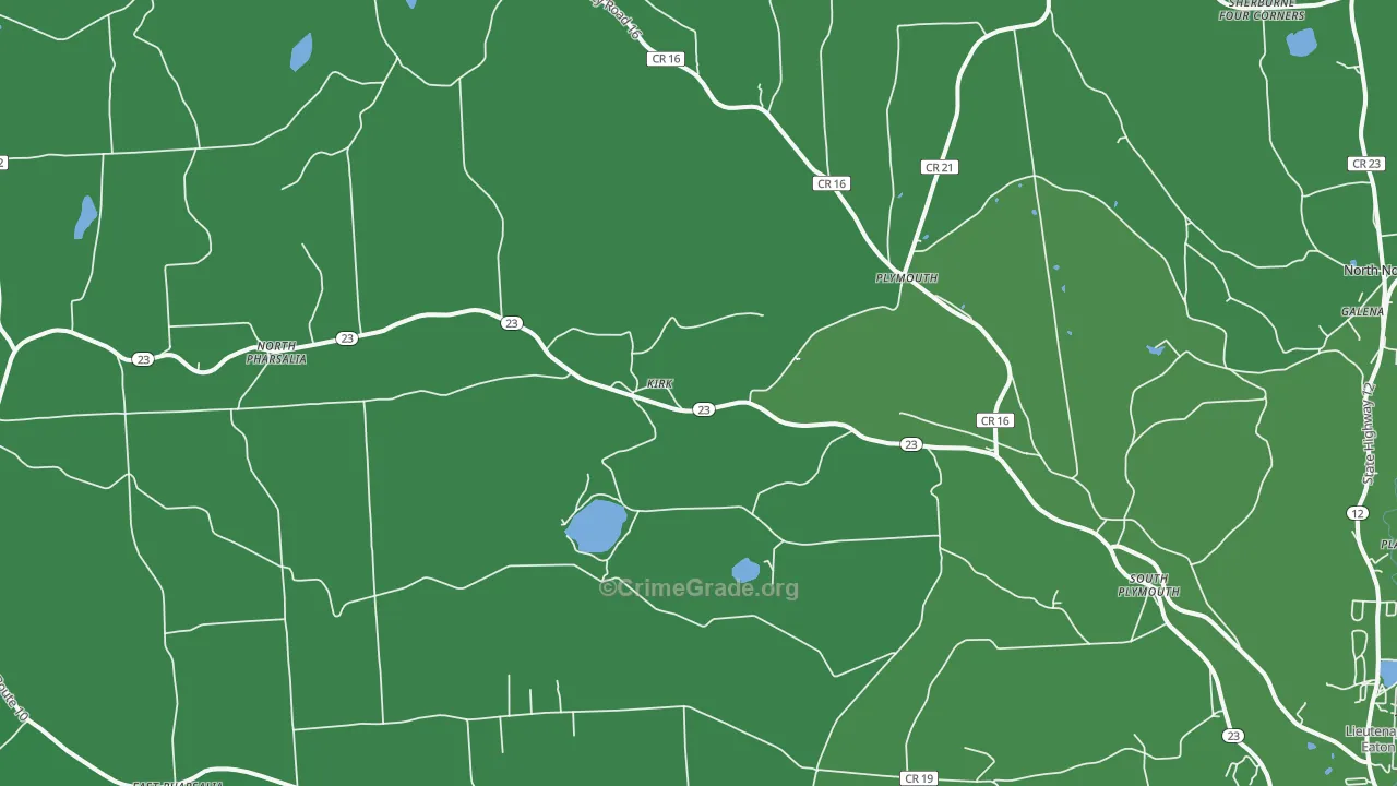 13844, NY Map of Vehicle Theft Rates