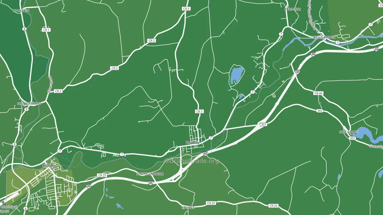 13849, NY Map of Vehicle Theft Rates