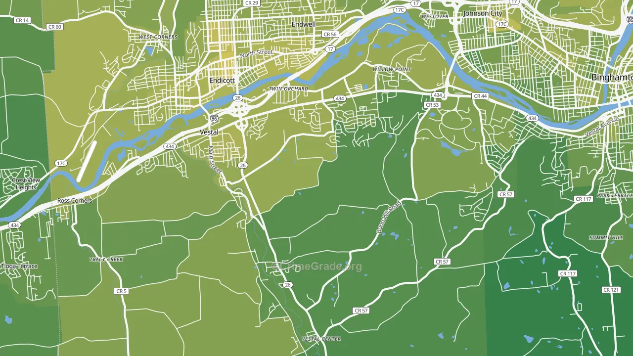 13850, NY Map of Vehicle Theft Rates