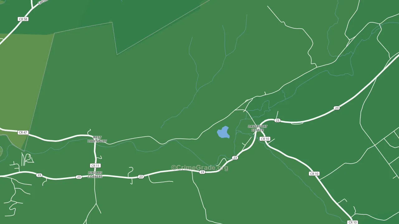 13860, NY Map of Vehicle Theft Rates