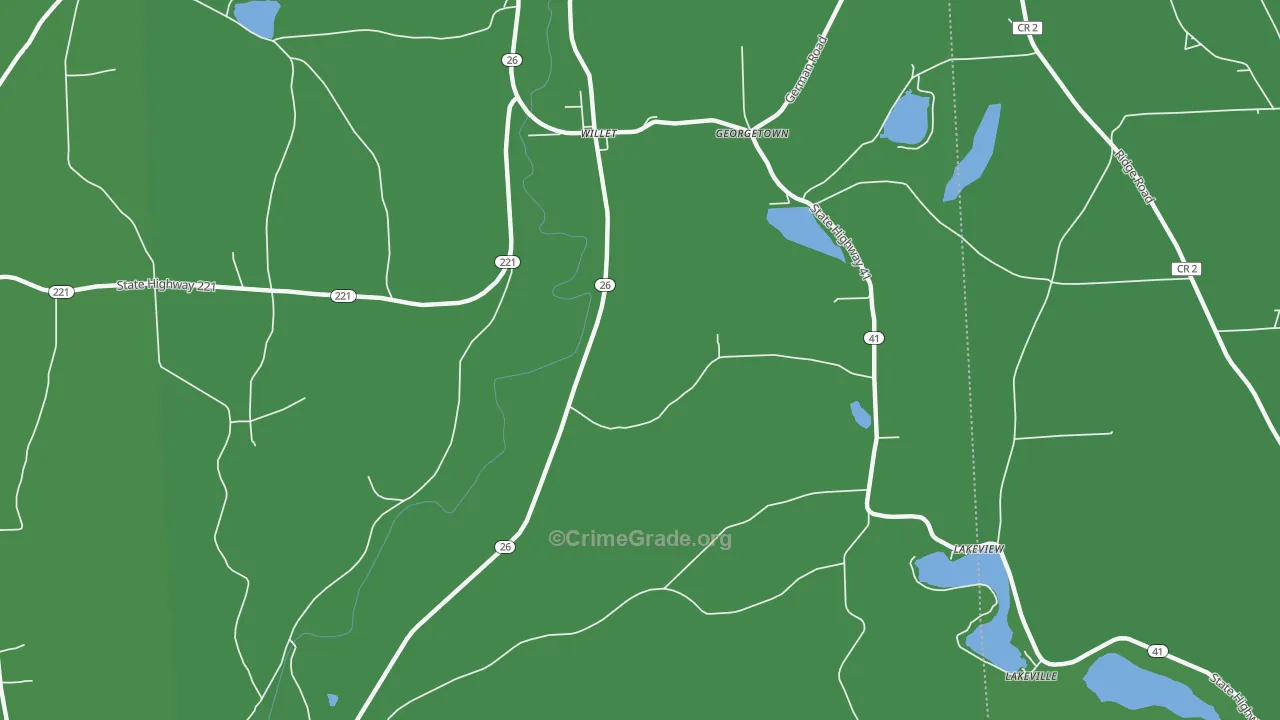 13863, NY Map of Vehicle Theft Rates