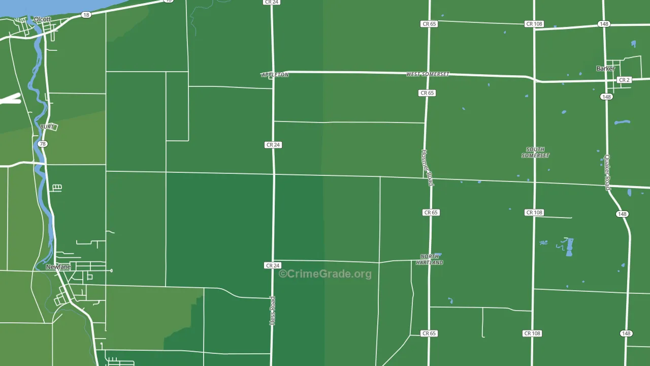 14008, NY Map of Vehicle Theft Rates