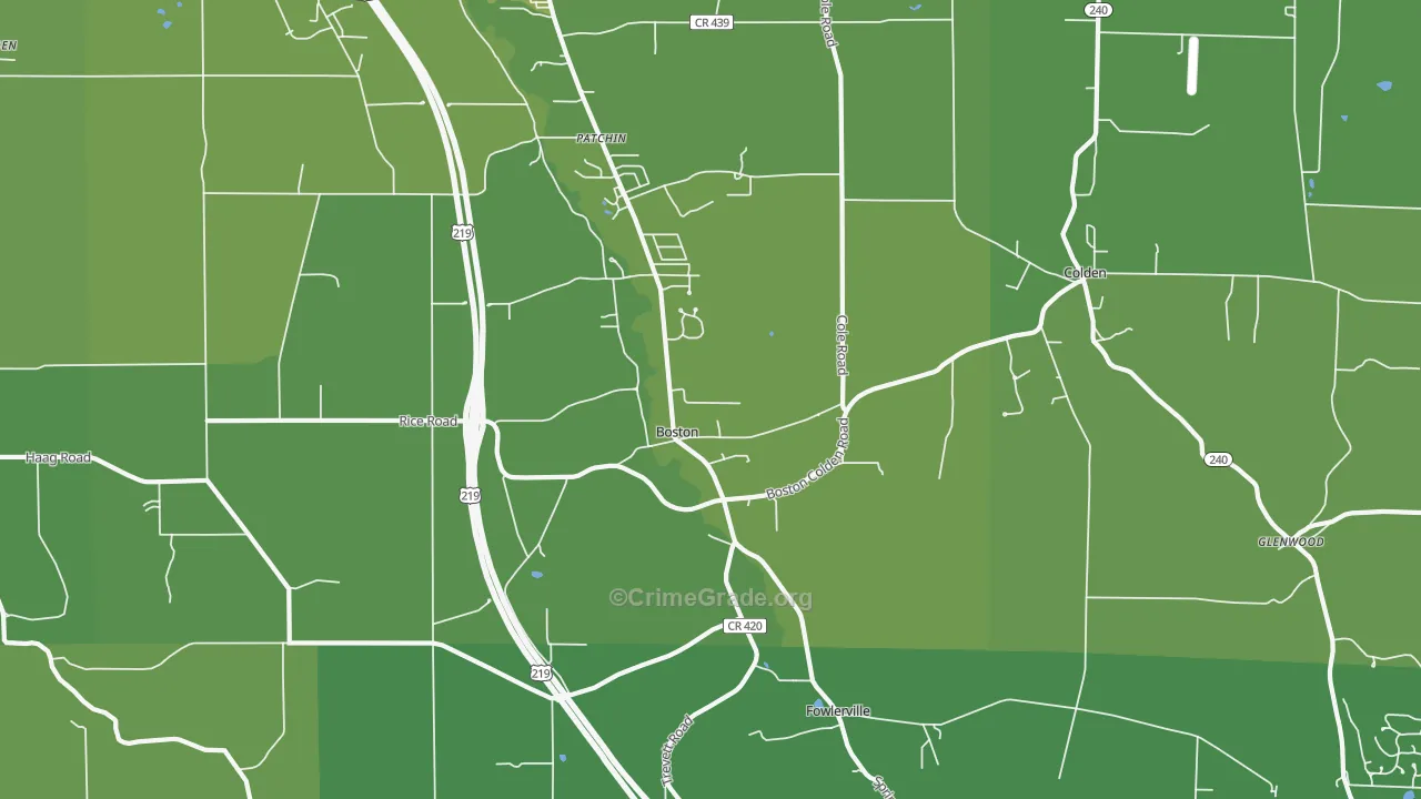 14025, NY Map of Vehicle Theft Rates