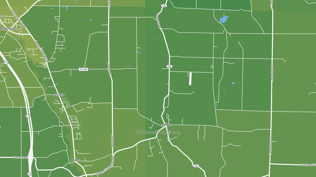 14033, NY Map of Vehicle Theft Rates