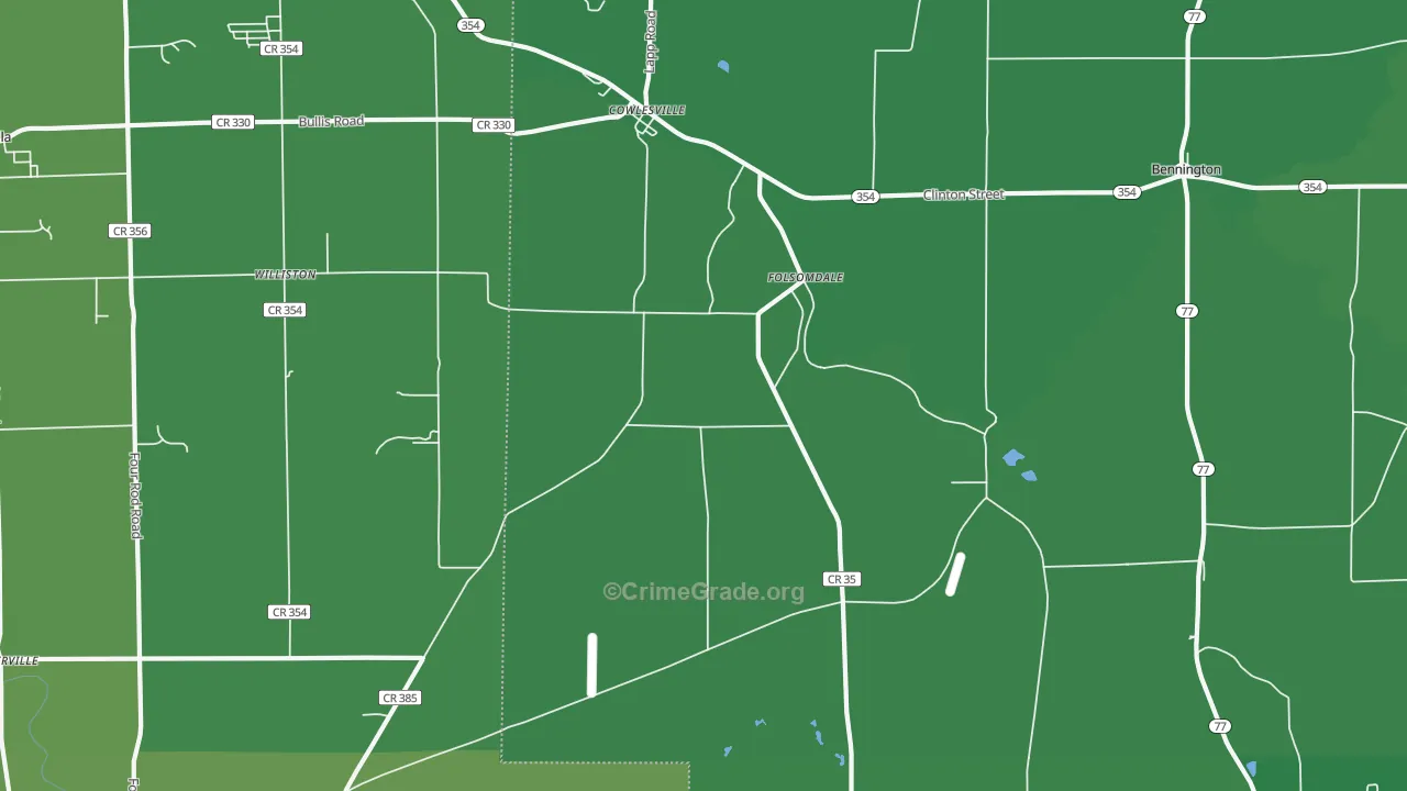 14037, NY Map of Vehicle Theft Rates