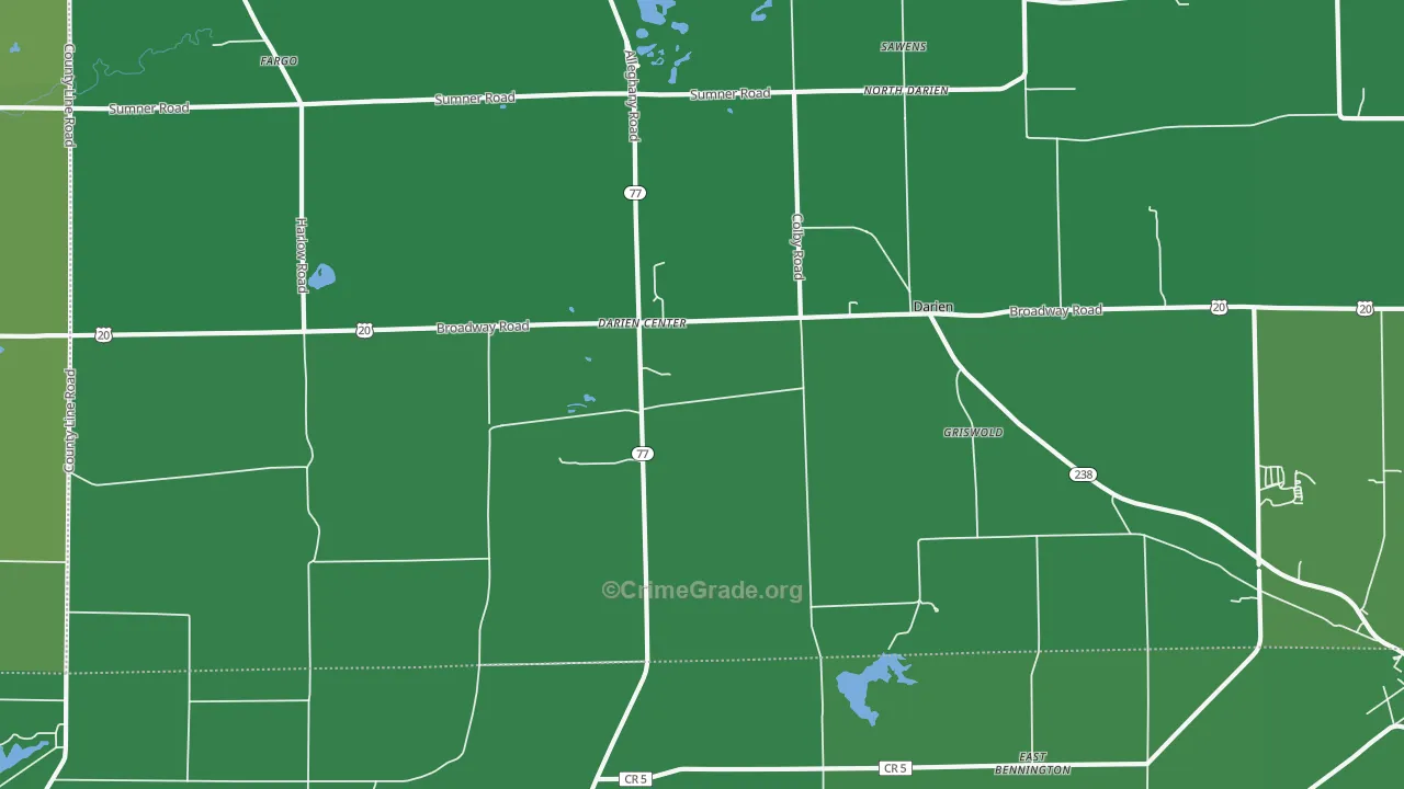 14040, NY Map of Vehicle Theft Rates