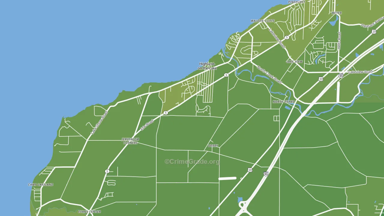 14047, NY Map of Vehicle Theft Rates