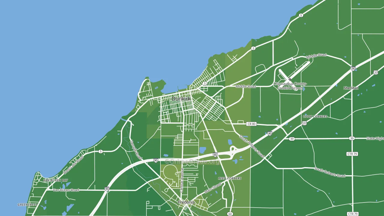 14048, NY Map of Vehicle Theft Rates