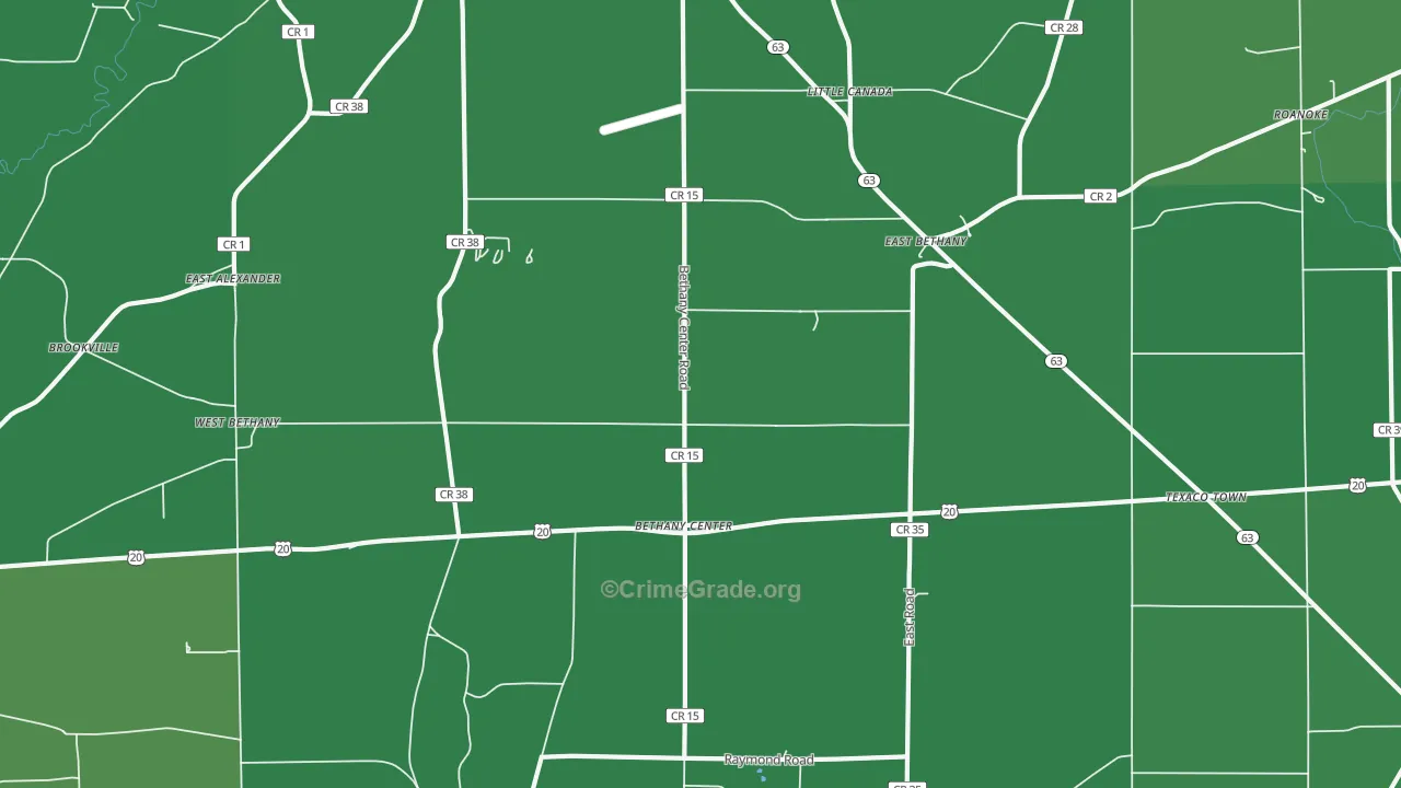 14054, NY Map of Vehicle Theft Rates