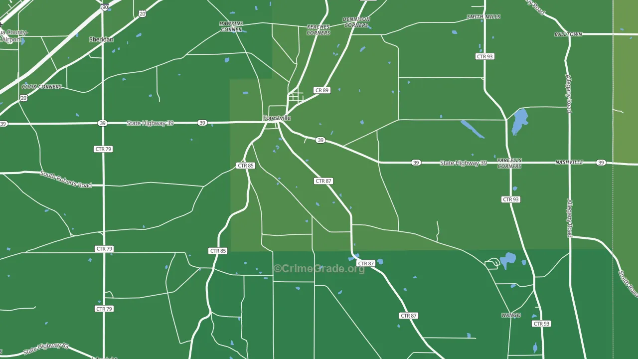 14062, NY Map of Vehicle Theft Rates