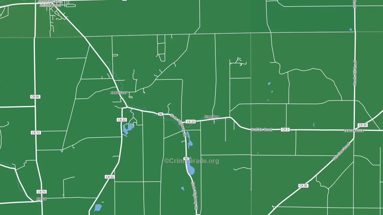 14065, NY Map of Vehicle Theft Rates