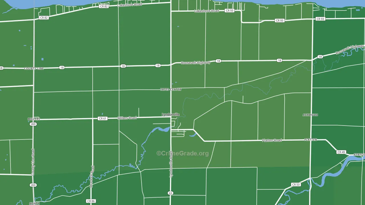 14098, NY Map of Vehicle Theft Rates