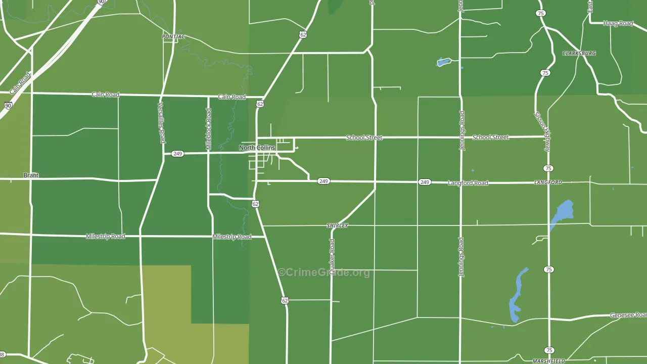 14111, NY Map of Vehicle Theft Rates