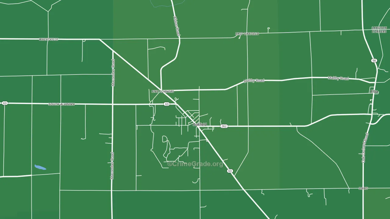 14125, NY Map of Vehicle Theft Rates