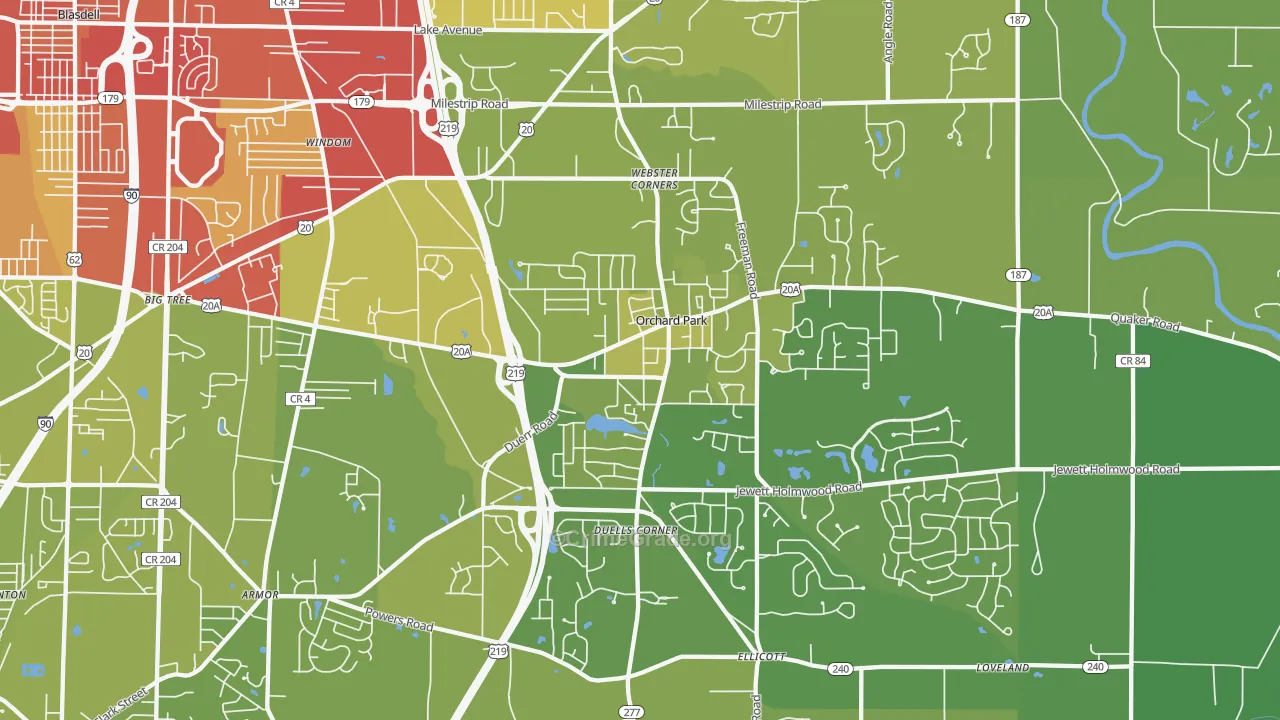 14127, NY Map of Vehicle Theft Rates
