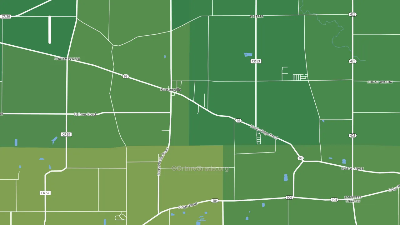 14131, NY Map of Vehicle Theft Rates