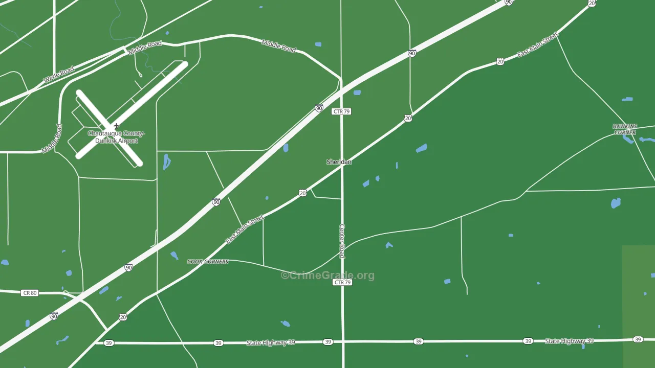14135, NY Map of Vehicle Theft Rates
