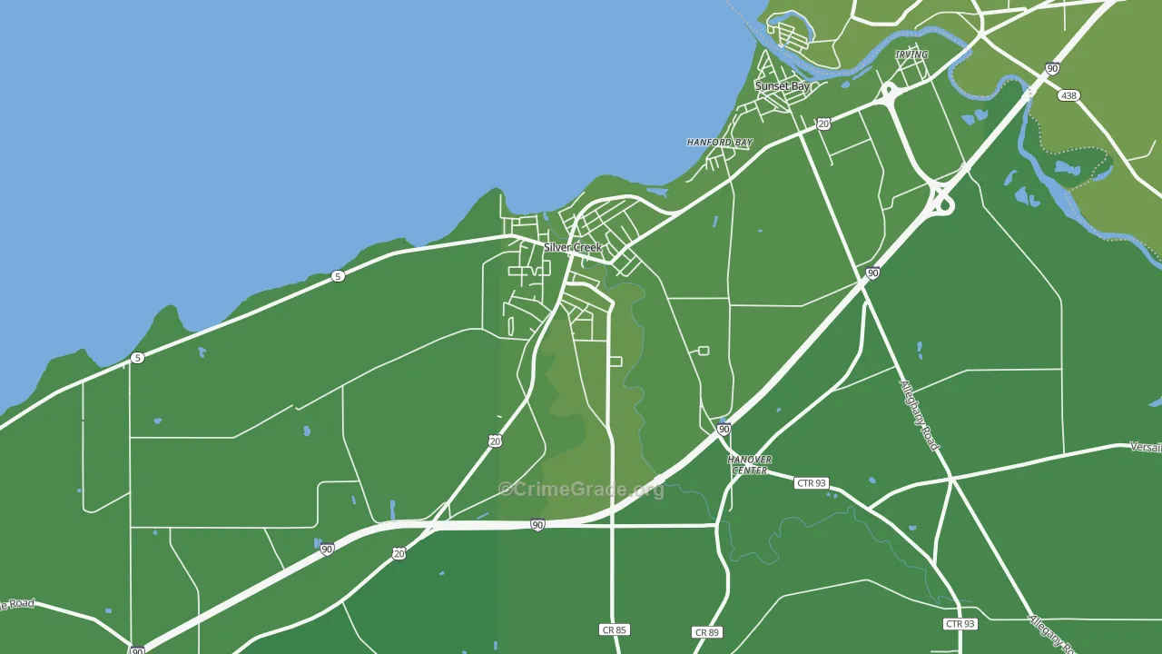 14136, NY Map of Vehicle Theft Rates